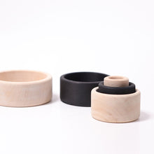 Load image into Gallery viewer, Monochrome stacking bowls