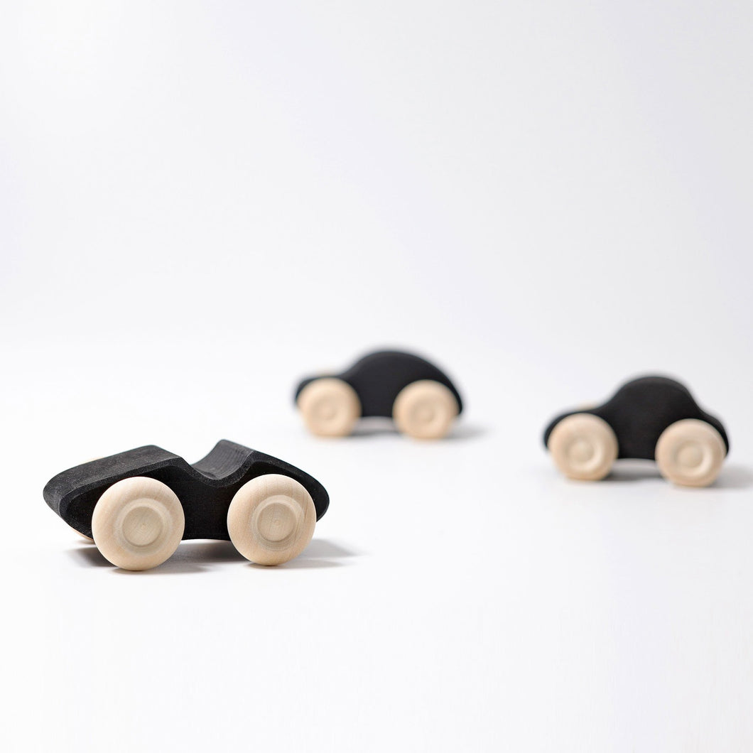 Monochrome Wooden Cars