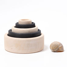 Load image into Gallery viewer, Monochrome stacking bowls
